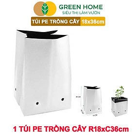 Túi Trồng Cây GreenHome, PE 2 Lớp, Chống UV, Tiện Lợi, Kinh Tế, Độ Bền 1,5 Năm, Trồng Rau, Hoa, Dâu Tây