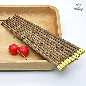 Mua Đũa Gỗ Cánh Gà Cao Cấp - Phong Cách Nhật Bản - Hộp 5 Đôi 10 Đôi - Đũa Gỗ Ăn Cơm Không Chất Bảo Quản