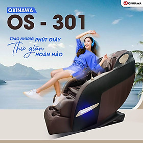 GHẾ MASSAGE OKINAWA OS 301 - CON LĂN MASSAGE 4D