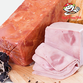 Dăm bông vai xông khói tròn cắt lát Smoked round ham Sliced200GR PE