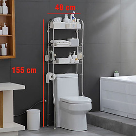 Kệ để đồ bồn vệ sinh và máy giặt inox 304. Kệ để đồ nhà tắm cao cấp