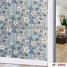DECAL DÁN KÍNH MỜ SẴN KEO - BÁN THEO 1M TỚI