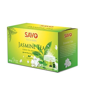 Trà SAVO Lài (Jasmine Tea) - Hộp 25 Túi x 2g