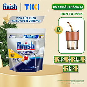 Viên rửa chén bát Finish Quantum túi 21 viên