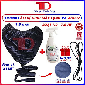 Mua Áo vệ sinh máy lạnh chống thấm  túi vệ sinh máy lạnh tại nhà vải tổ ong cao cấp - Vật Tư Điện Lạnh Thuận Dung