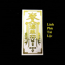 Mua Linh Phù Tài Lộc  Dùng linh phù để dán điện thoại  laptop  xe máy  xe hơi  bàn thờ ông địa hay vị trí làm việc  gối đầu giường  kích thước 4.5x3cm  màu vàng - TMT Collection - SP005353