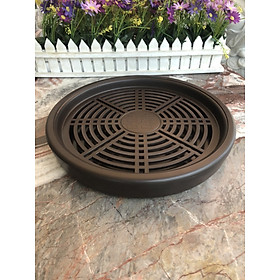 Mua Khay đựng bộ ấm trà hình tròn bằng nhựa cứng - Đường kính 30 cm