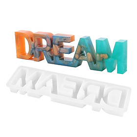 Khuôn silicon chữ DREAM làm thủ công trang trí nhà cửa