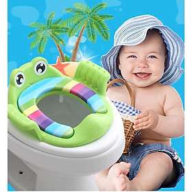 Mua THU NHỎ BỒN CẦU CÓ TAY VỊN HÌNH ẾCH CHO BÉ