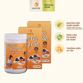 Ngũ cốc tăng cân Quê Việt 100% nguyên liệu hữu cơ, bổ sung dinh dưỡng ( 2 hộp x 500gr)