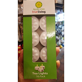 Hộp 10 viên nến tea lights hoa mai, không màu, không mùi, không khói thích hợp tạo không gian lãng mạn, sử dụng đốt nóng đèn xông tinh dầu, bếp cafe, trang trí không gian tiệc. Giao từ HCM