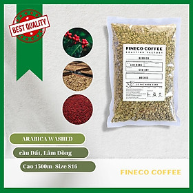 Cà phê ARABICA WASHED FINECO - cà phê nhân xanh Arabica sống chất lượng cao chưa rang sơ chế ướt lâm sàng S16 chín cây