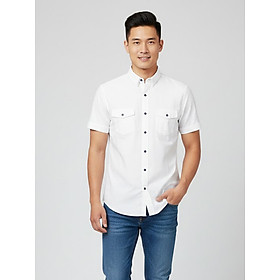 Áo Sơ Mi Tay Ngắn H&amp;M Slim Fit Shirt - SIZE S/M