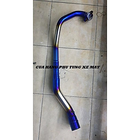 Cổ pô 2 khúc Inox 304 xi Titan dành cho xe Exciter 150