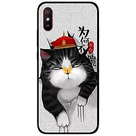 Ốp lưng dành cho Xiaomi Redmi 9 - Redmi 9A - mẫu Mèo Cào Nón Đỏ
