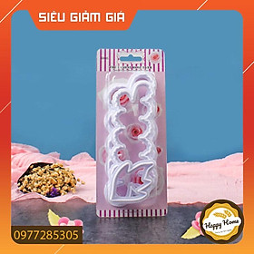 Bộ khuôn fondant 3 chi tiết tạo hình hoa hồng trang trí bánh kem GIÁ RẺ