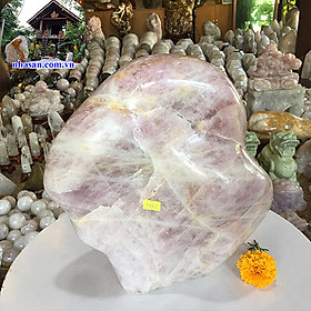 Trụ đá thạch anh hồng tự nhiên nguyên khối trấn trạch T443 nặng 15Kg kích thước 30x28x16cm (hồng) – Vật phẩm phong thủy may mắn
