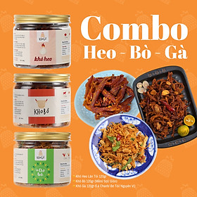 Combo Dùng Thử | Heo-Bò-Gà 120gr | Kha Gồ | Ăn vặt văn phòng, Món ngon Sài Gòn, Quà Tặng, Tụ Họp, Du lịch