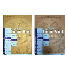 Combo Sách tiếng việt trình độ A tập 1 và 2 Tặng cuốn truyện song ngữ Anh Việt bìa mềm Robinson Crusoe