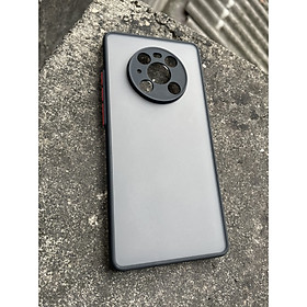 Ốp lưng nhám cho Huawei Mate 40 Pro chống sốc, bảo vệ Camera (đen)
