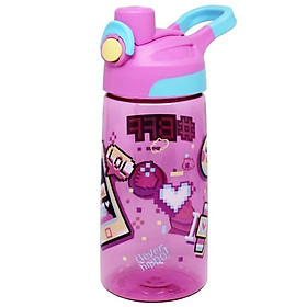 Bình Nước Tritan Emoji World 500 ml - Clever Hippo WB02/PINK - Màu Hồng