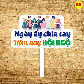 Mua Bảng hashtag chụp ảnh họp lớp  kỷ yếu học sinh MS 50