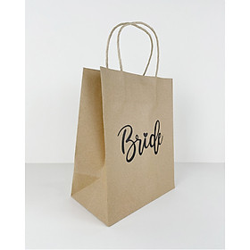 Túi giấy Kraft nâu cho đám cưới. Combo 10 cái