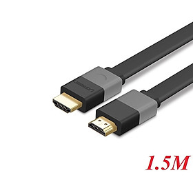 Cáp HDMI 2.0 Tròn Dẻo Hỗ Trợ 4K Ugreen HD104 - Dài 1m, 1,5m, 2m, 3m, 5m - Bảo hành chính hãng 18 tháng 1 đổi 1- Hàng Chính Hãng
