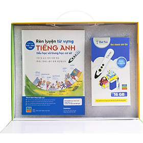 Rèn luyện từ vựng tiếng Anh, Hàn, Việt (có bút hướng dẫn đọc) - Hàng chính hãng