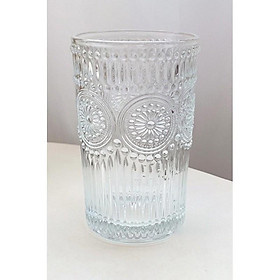 Mua (GIÁ SIÊU RẺ) Ly thuỷ tinh RETRO TRẮNG - VÀNG - VIỀN VÀNG