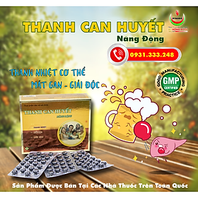 Thanh Can Huyết Năng Động Hỗ trợ thanh nhiệt, giải độc, mát gan