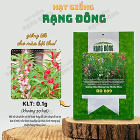 Hạt giống Hoa Móng Tay Nhiều Màu Rd 809 (0,1g~20 hạt) dễ trồng, hoa nở liên tục, quanh năm - Hạt giống Rạng Đông