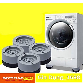 Mua Bộ 4 miếng đệm cao su lót chân máy giặt chống rung chống ồn  Chân Đế Cao Su Chống Rung Máy Giặt  Tủ lạnh  Bàn Kệ
