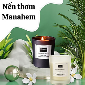 Nến Thơm Thiên Nhiên Không Khói Cao Cấp Aroma Menahem Thư Giãn Giảm Stress Nến Cốc Thơm Trang Trí Decor Phòng