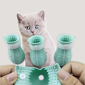 4Pcs Cat Claw Protector Cover Anti- Anti-scratch Adjustable
