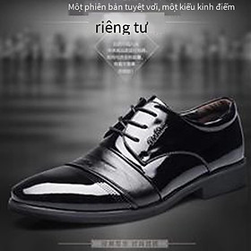 Khuyến mãi giày da giày công sở tốt nhất ưu đãi đặc biệt giày ins màu đỏ lưới khuyến mãi mới nhất - đen