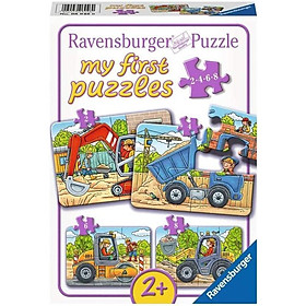 Hình ảnh Xếp Hình Puzzle 3D Chủ Đề Chủ Đề Công Trường 4 Bộ 2/4/6/8 Mảnh - Ravensburger RV069460