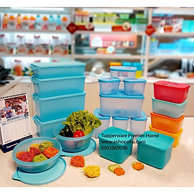 Mua Bộ Đôi Trữ Mát Và Trữ Đông Blue Ocean Set 15 Tupperware Trữ Mát Stak N Stor  Hộp Square Round  Modular Bowl  Freezermate