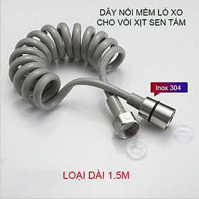 Mua Dây mềm cho vòi xịt vệ sinh  sen tắm uốn hình lò xo bằng nhựa PU  đầu inox 304  dài 1.5m-2m-3m tùy chọn