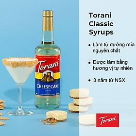 Siro Pha Chế Vị Bánh Phô Mai Torani Classic Cheesecake Syrup 750ml Mỹ
