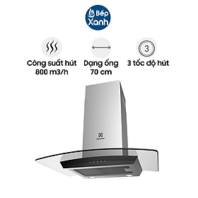 Mua Máy Hút Mùi Áp Tường Electrolux EFC736GAR - Điều Khiển Cảm Ứng - Công Suất 800m3/h - Hàng Chính Hãng