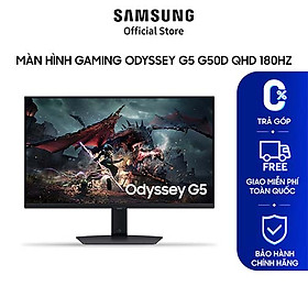 Màn Hình Gaming Samsung 32 Inch Odyssey G50D QHD 180Hz LS32DG502EEXXV - Hàng chính hãng