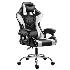 Ghế gaming cao cấp dành cho game thủ BG model mới E02-S WHITE (hàng nhập khẩu)