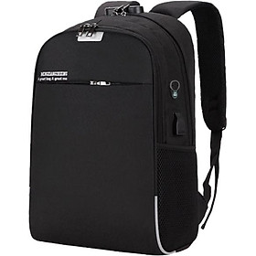 Balo Unisex Chống Trộm Mã Khóa Có Sạc Điện Thoại, Tai Nghe, Siêu Nhẹ, Phản Quang
