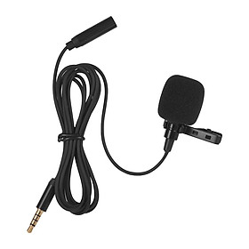 Mini Clip-on Veel Lavalier Microphone Condenser Micrô với Giắc cắm đầu ra tai nghe 3,5 mm cho iPhone iPad Điện thoại thông minh Android
