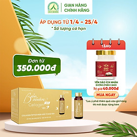 Nước Uống Bổ Sung Bảo Xuân Skin Collagen Yến Sào giúp hạn chế lão hóa, tăng đàn hồi cho da, làm sáng đẹp da 10 Lọ x 50ml