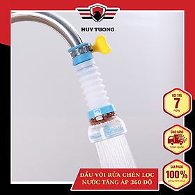 ĐẦU VÒI RỬA CHÉN LỌC NƯỚC TĂNG ÁP 360 ĐỘ - giao màu ngẫu nhiên