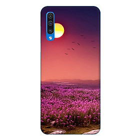 Ốp lưng dành cho điện thoại Samsung Galaxy A50 hình Hoa Tím Hoàng Hôn - Hàng chính hãng