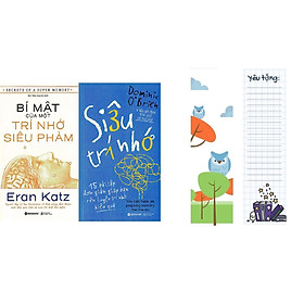 Combo Sách Luyện Trí Nhớ ( Bí Mật Của Một Trí Nhớ Siêu Phàm + Siêu Trí Nhớ ) tặng kèm bookmark Sáng Tạo