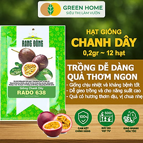 Mua Hạt Giống Chanh dây Greenhome  Gói 0 2g~12 hạt  Dễ Trồng Quanh Năm Thu Hoạch Nhanh  Năng Suất Cao T21